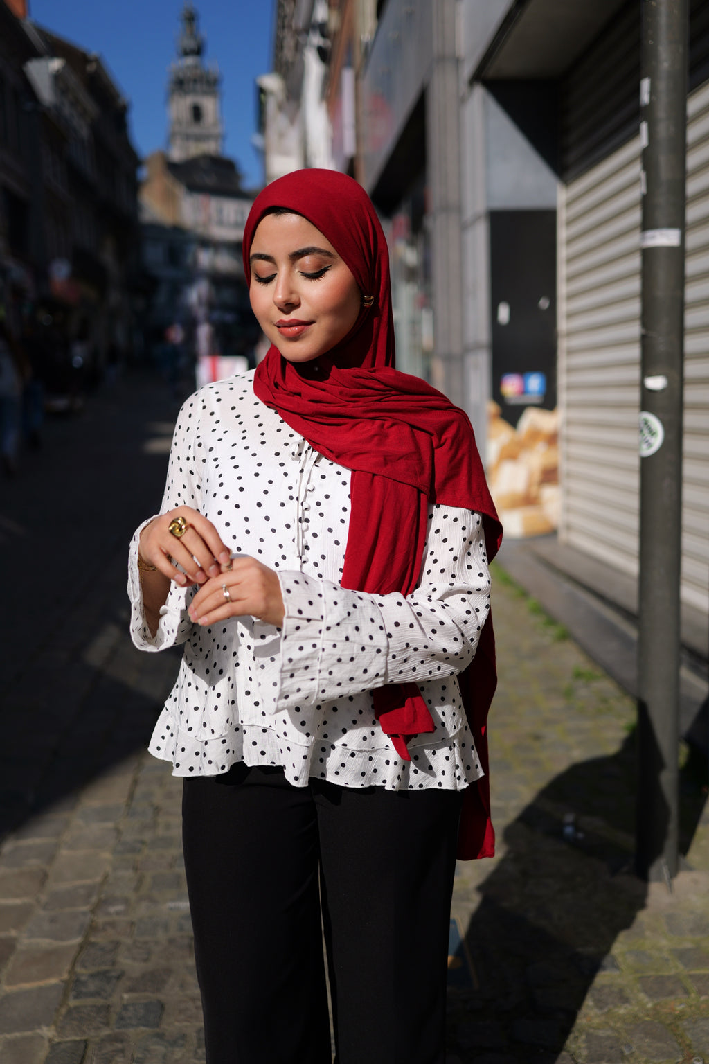 Blouse à pois