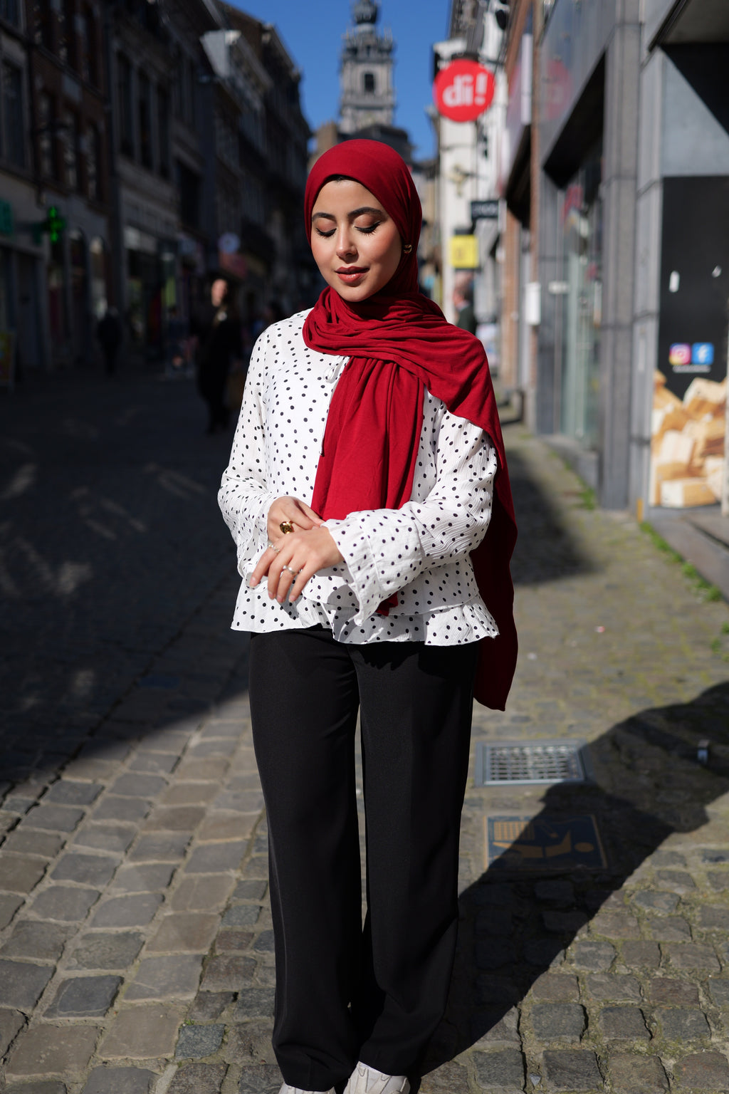 Blouse à pois