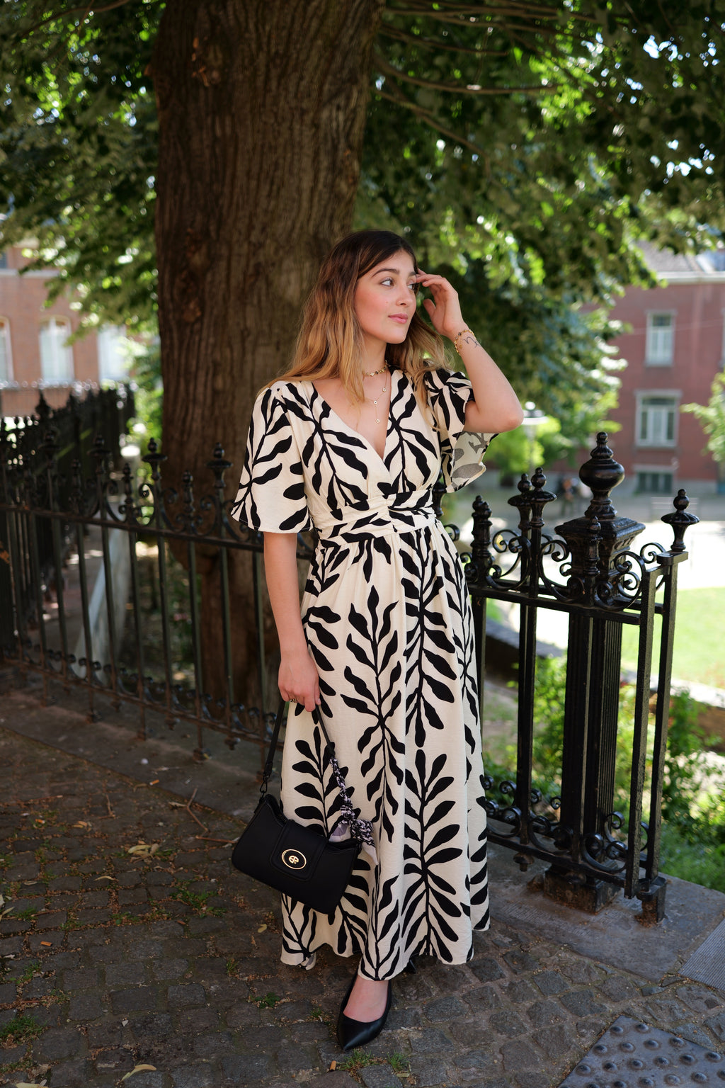 Robe noir/blanc