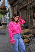 Chemise broderies fleurs