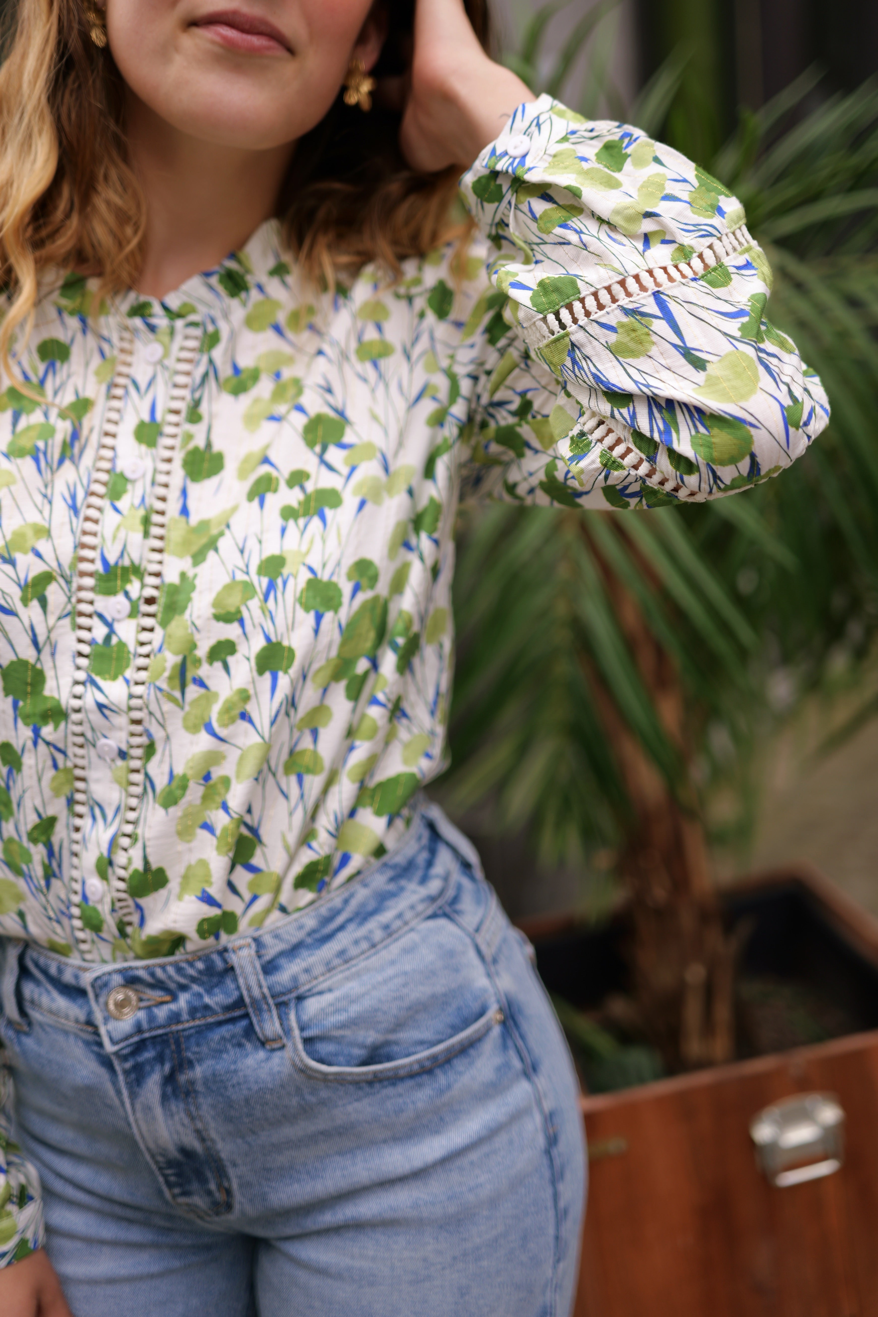 Chemise à fleurs
