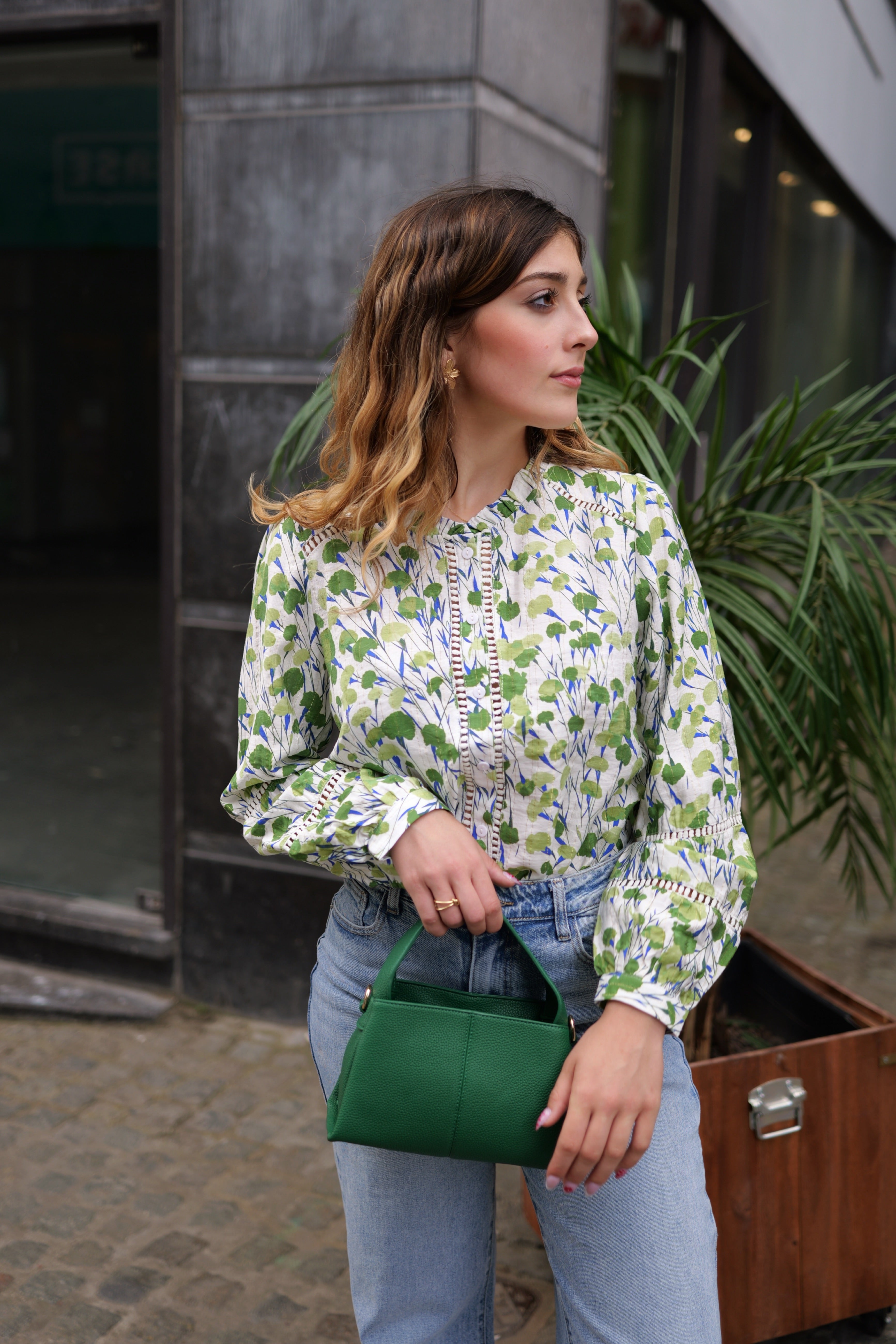 Chemise à fleurs