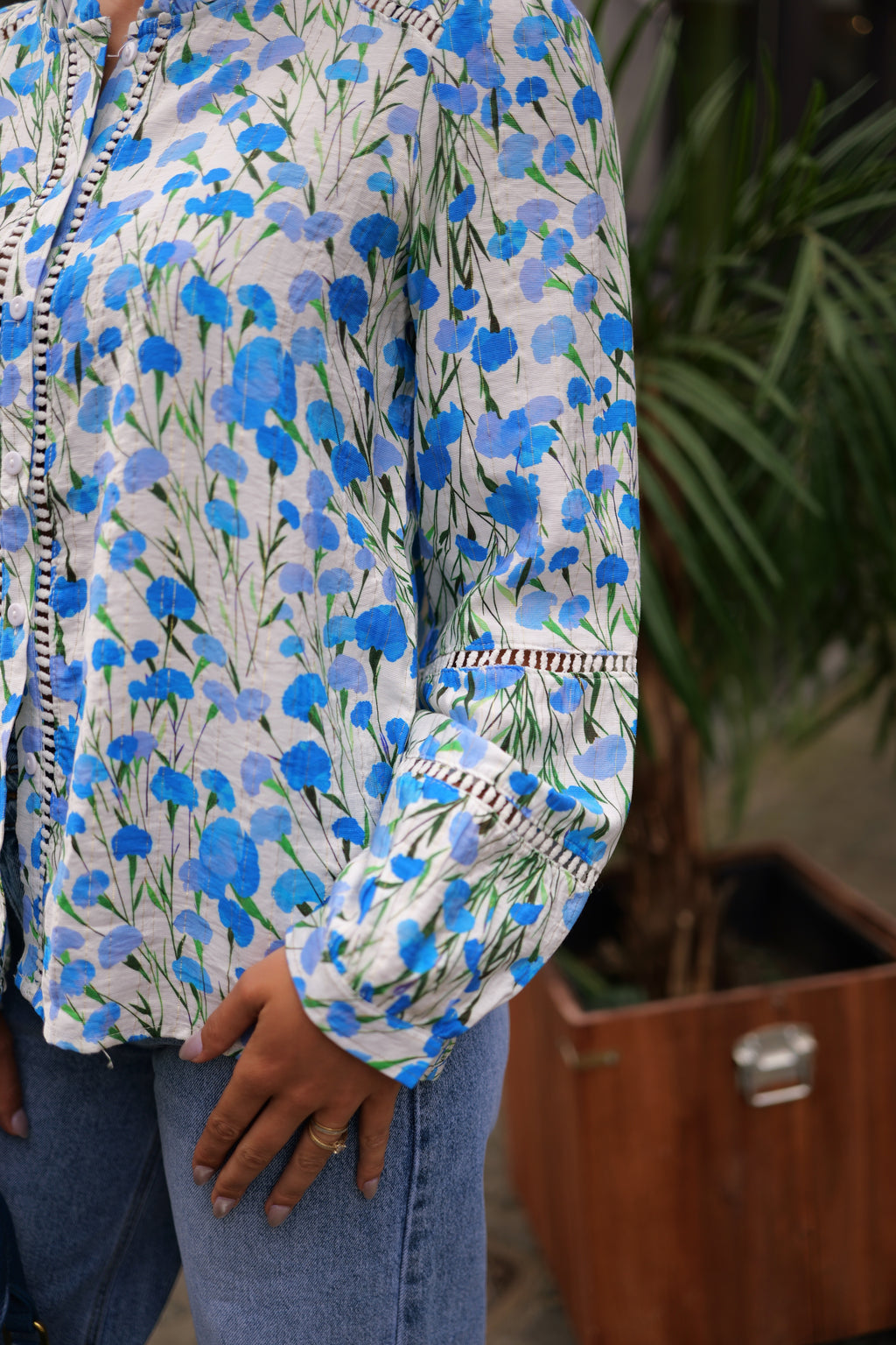 Chemise à fleurs