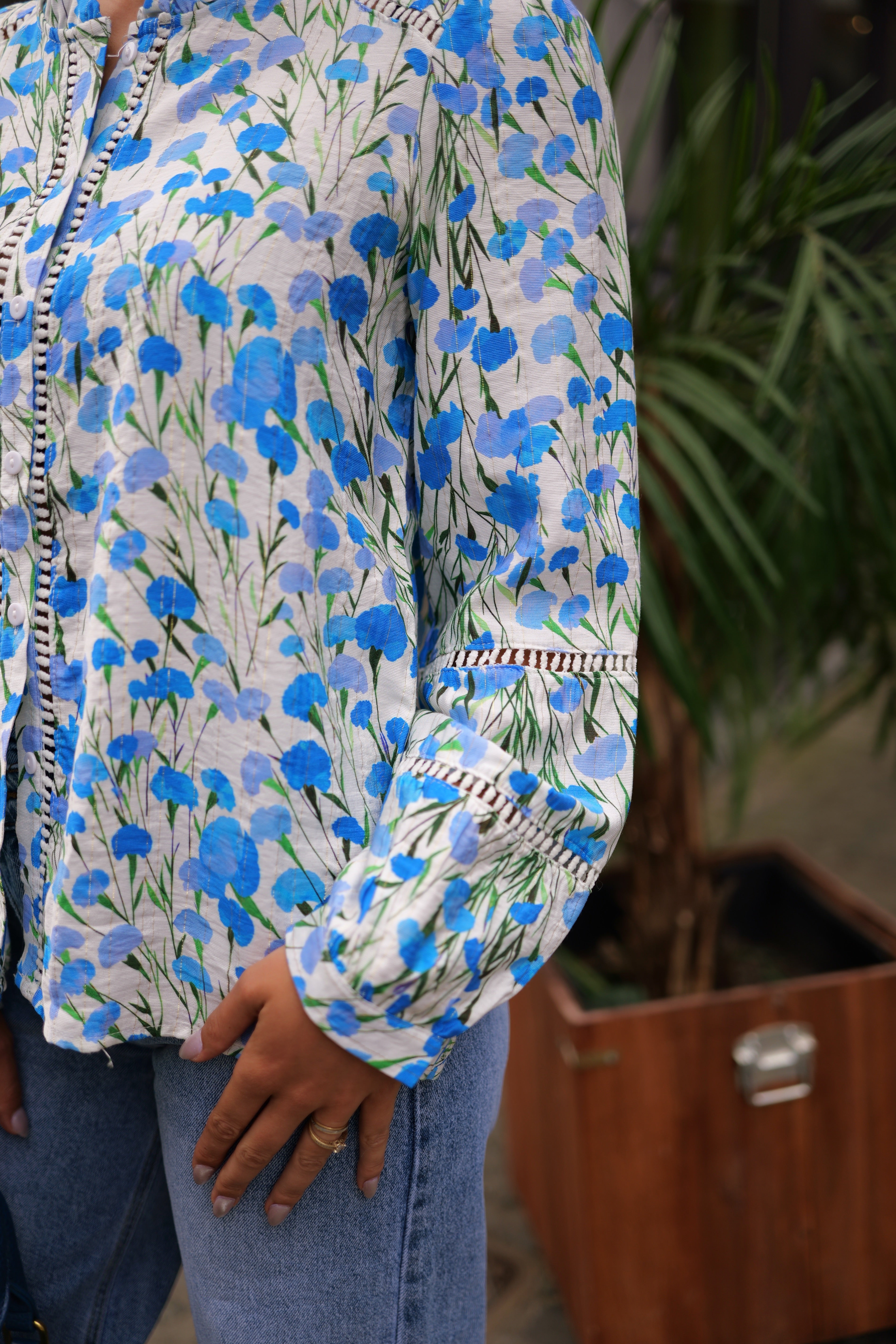 Chemise à fleurs