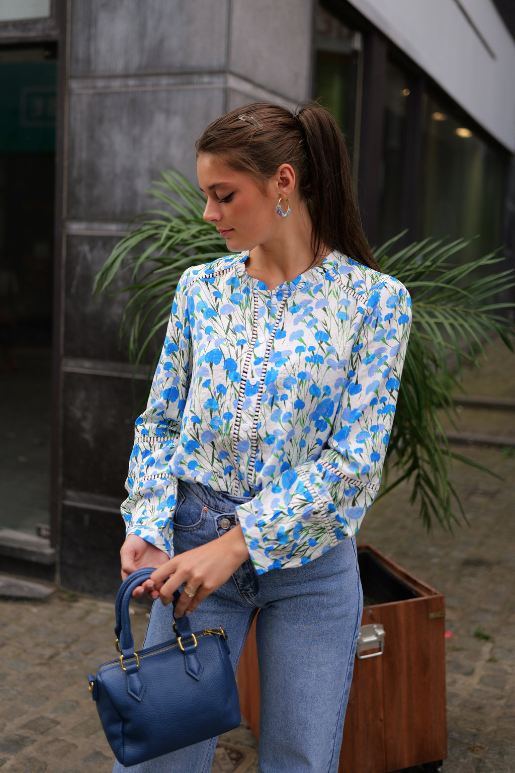 Chemise à fleurs