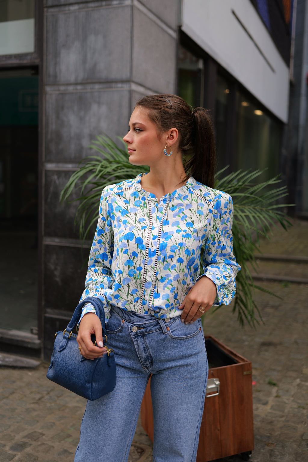 Chemise à fleurs