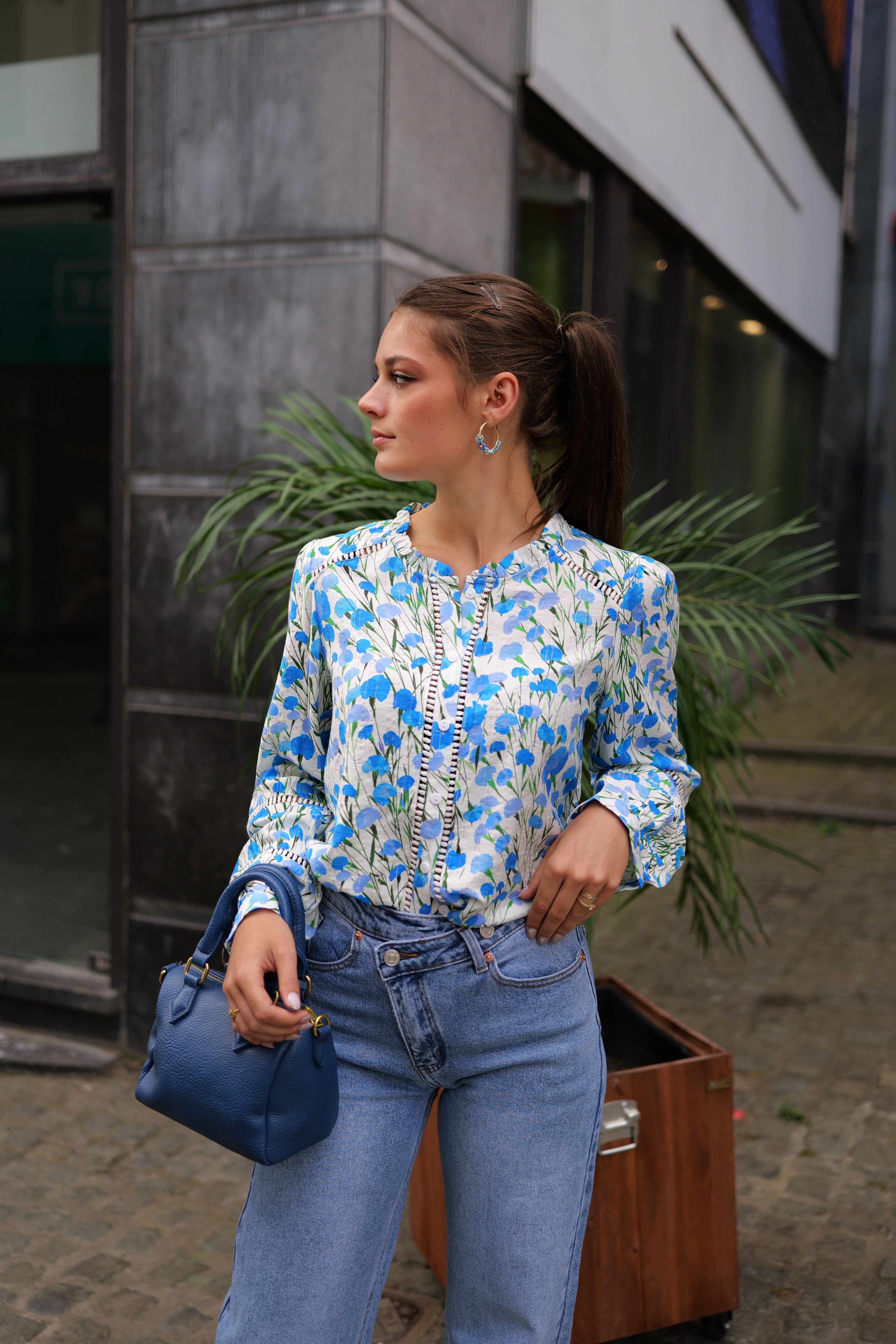 Chemise à fleurs