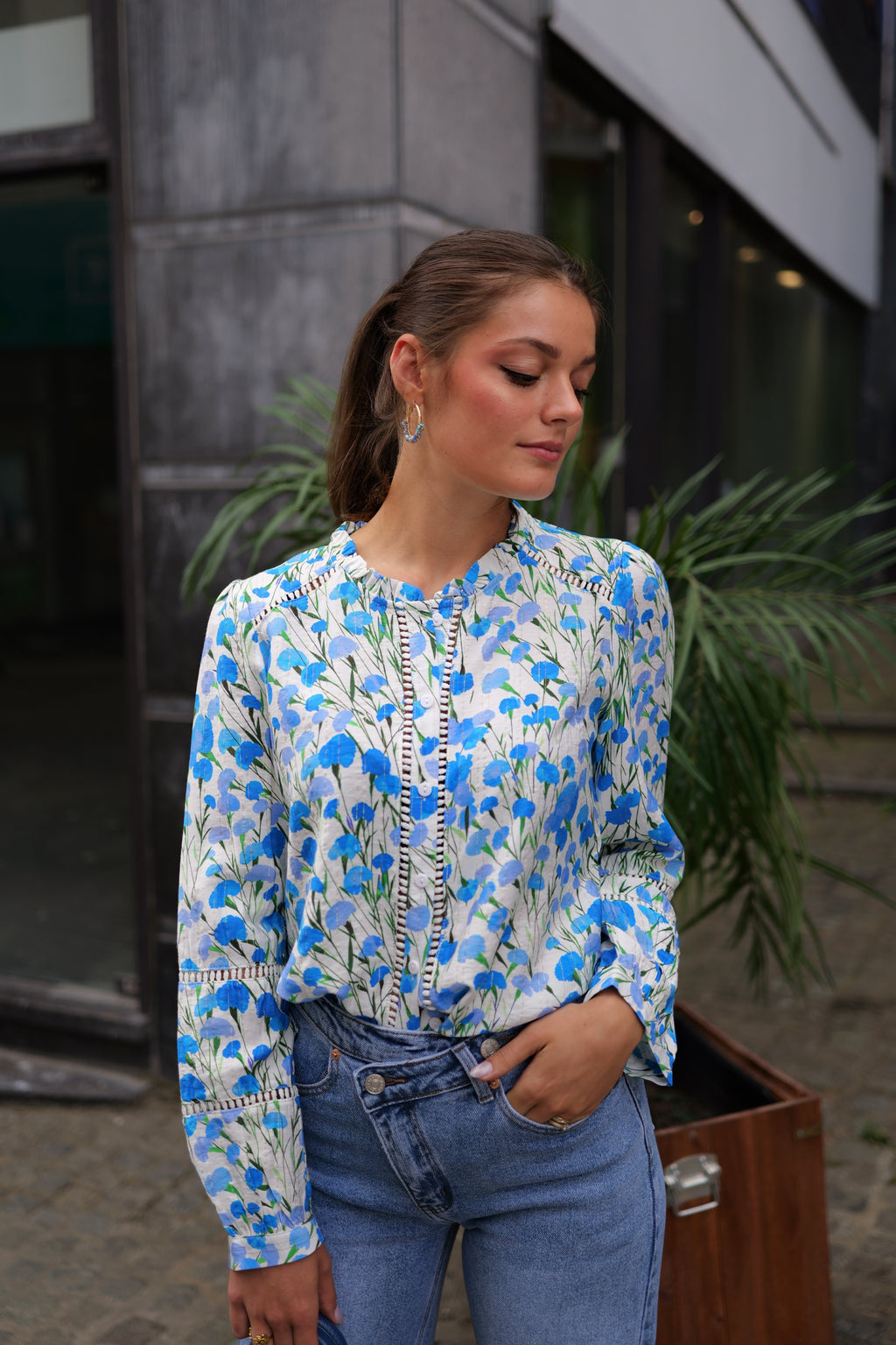 Chemise à fleurs