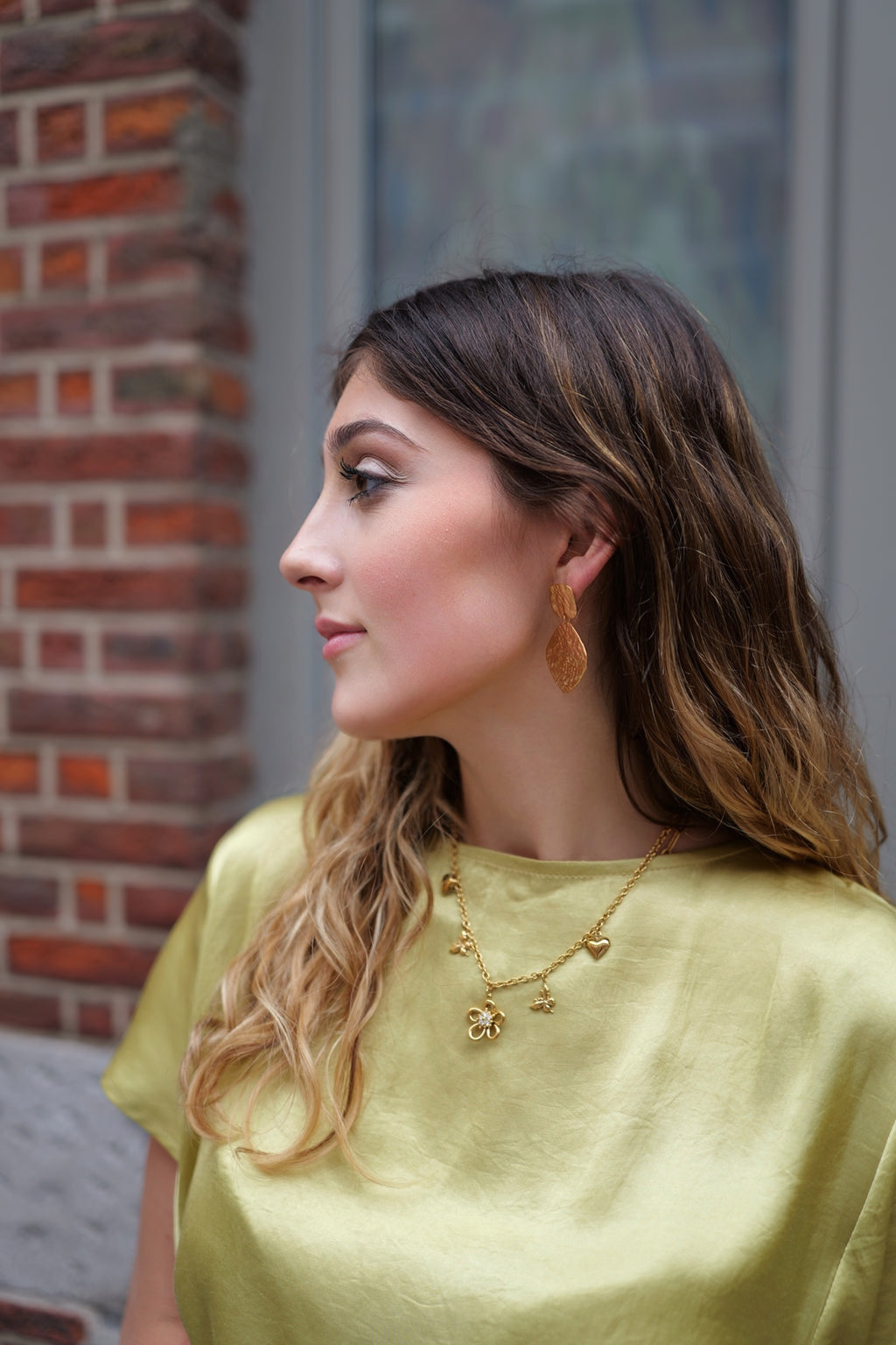 Blouse satinée