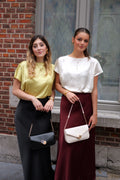 Blouse satinée