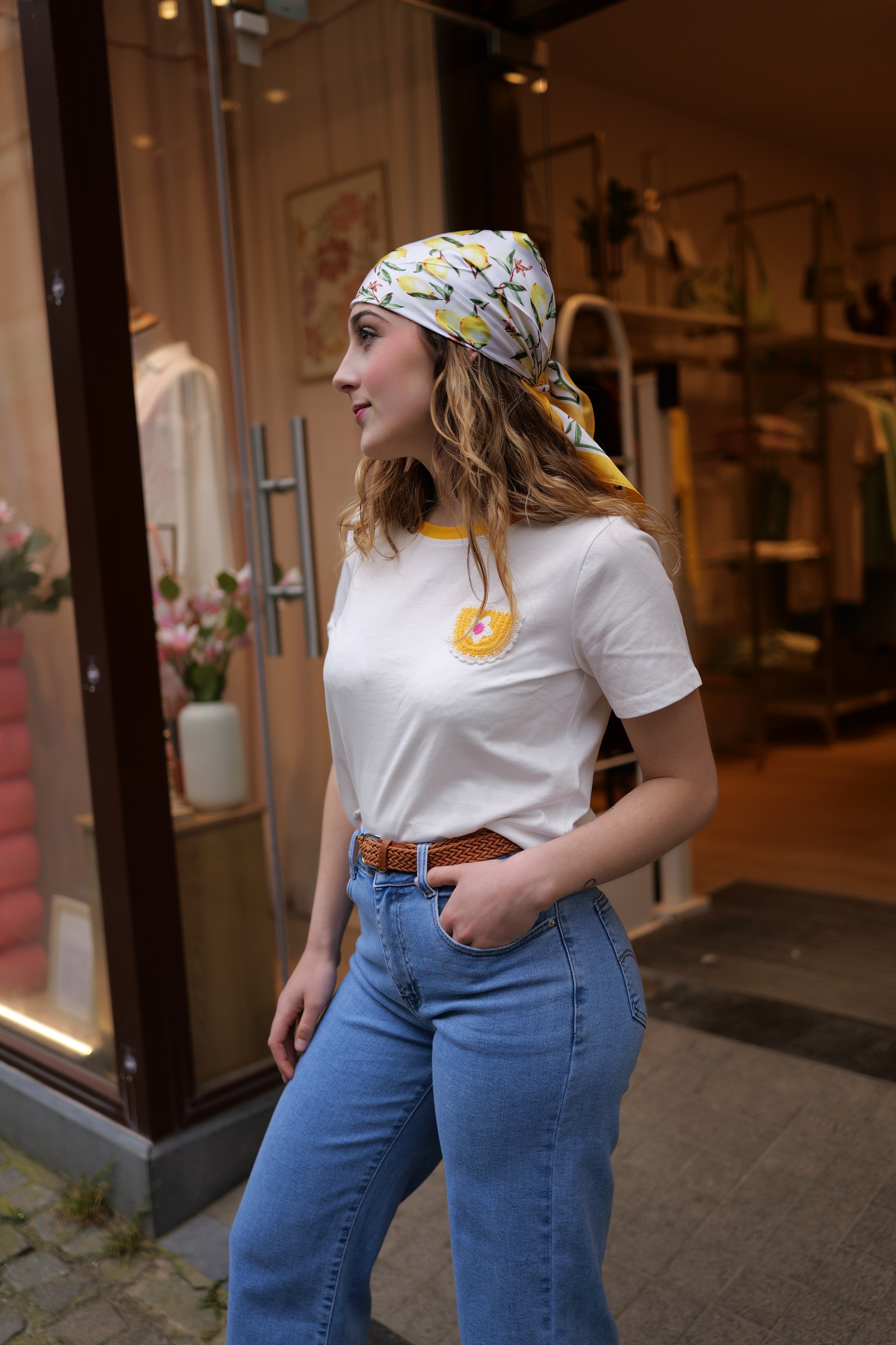T-shirt détail brodé