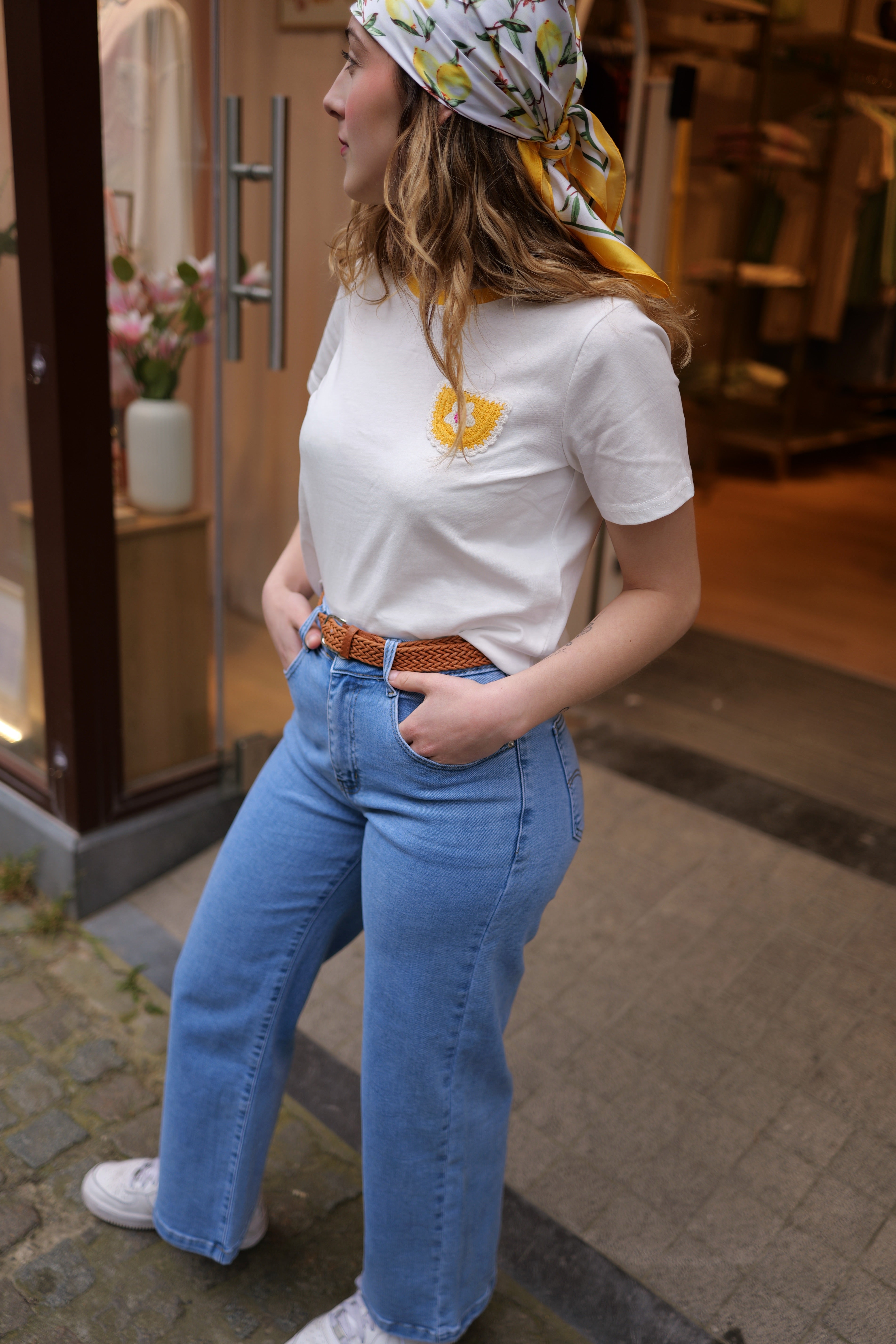 T-shirt détail brodé