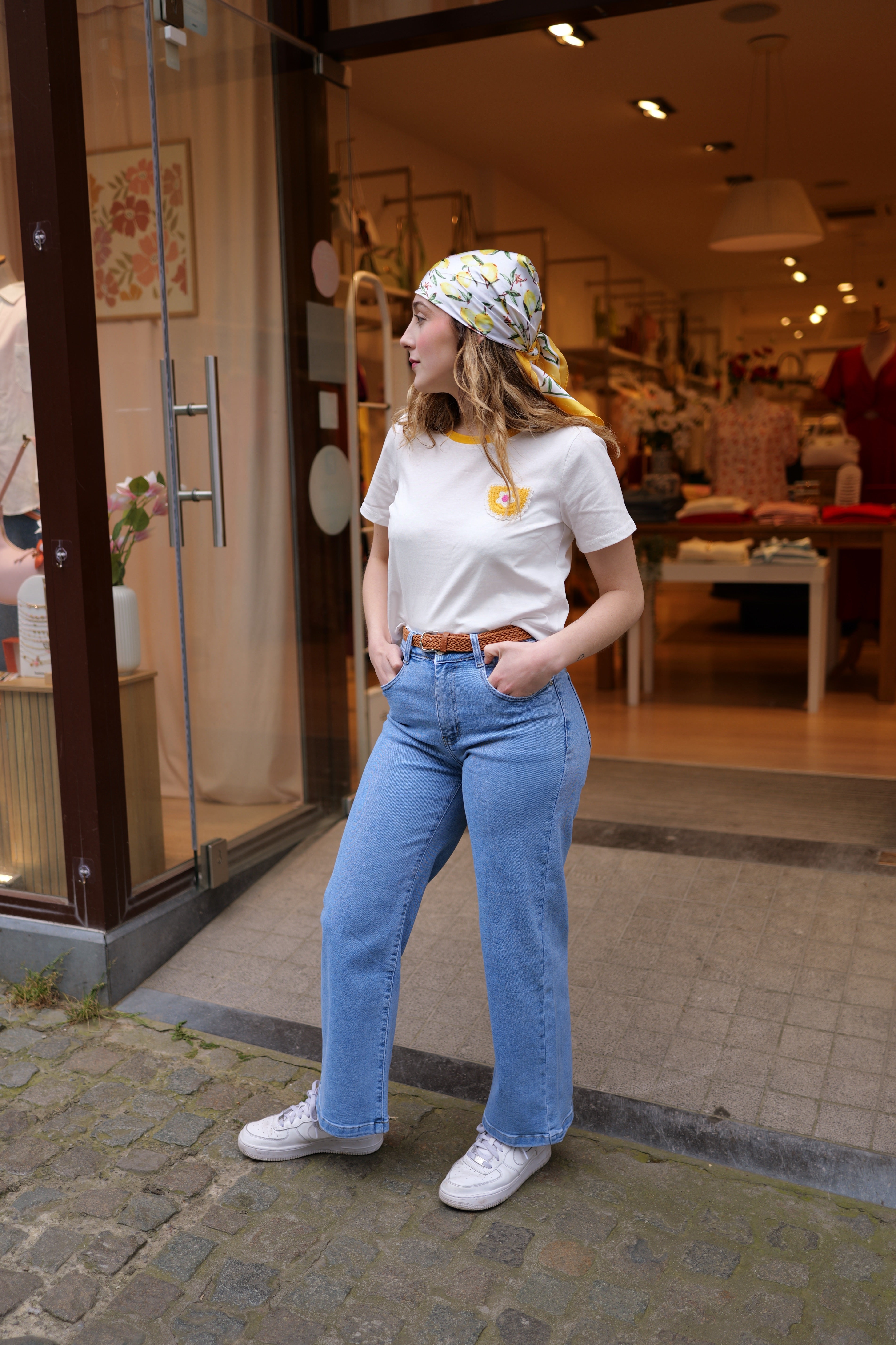 T-shirt détail brodé