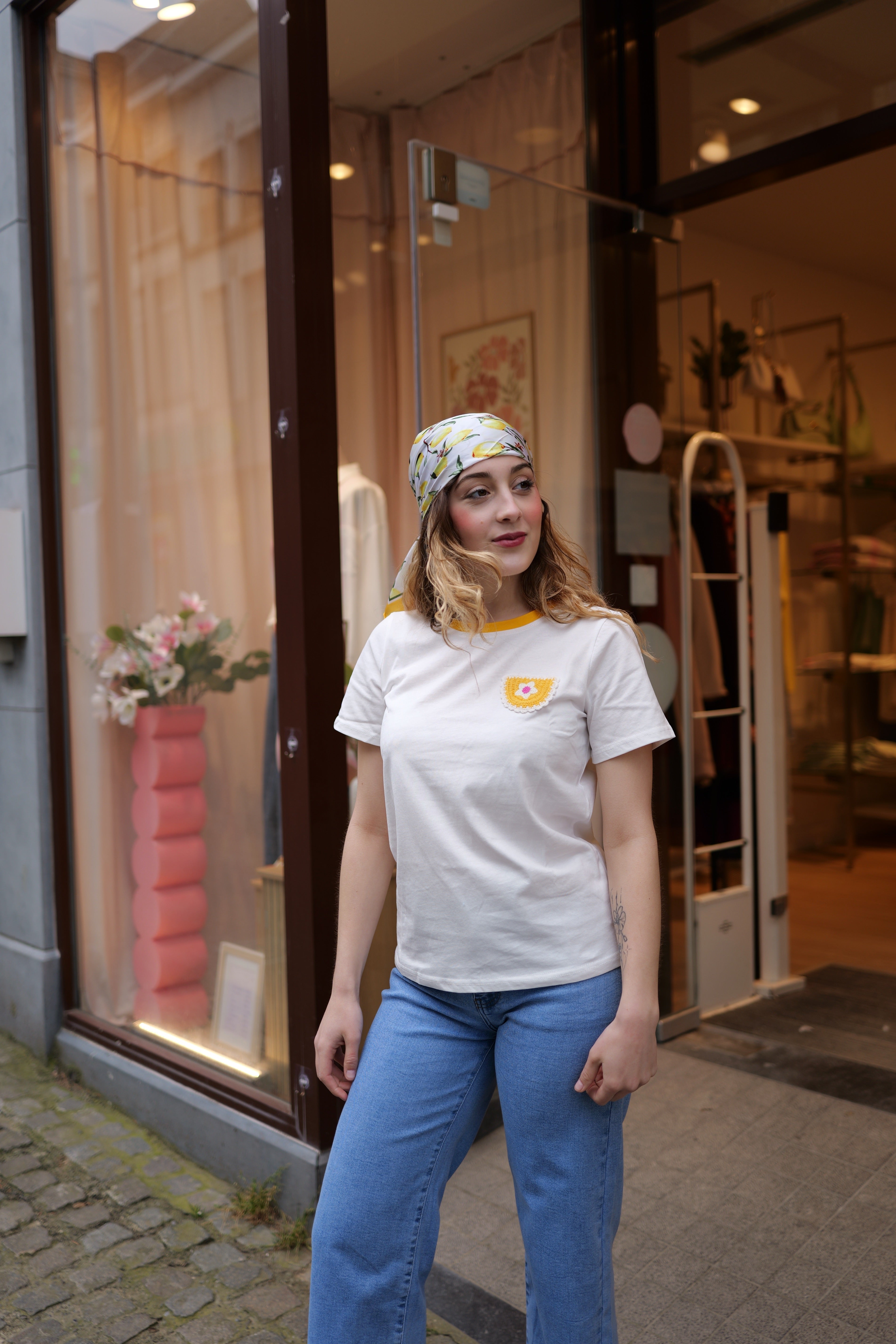 T-shirt détail brodé