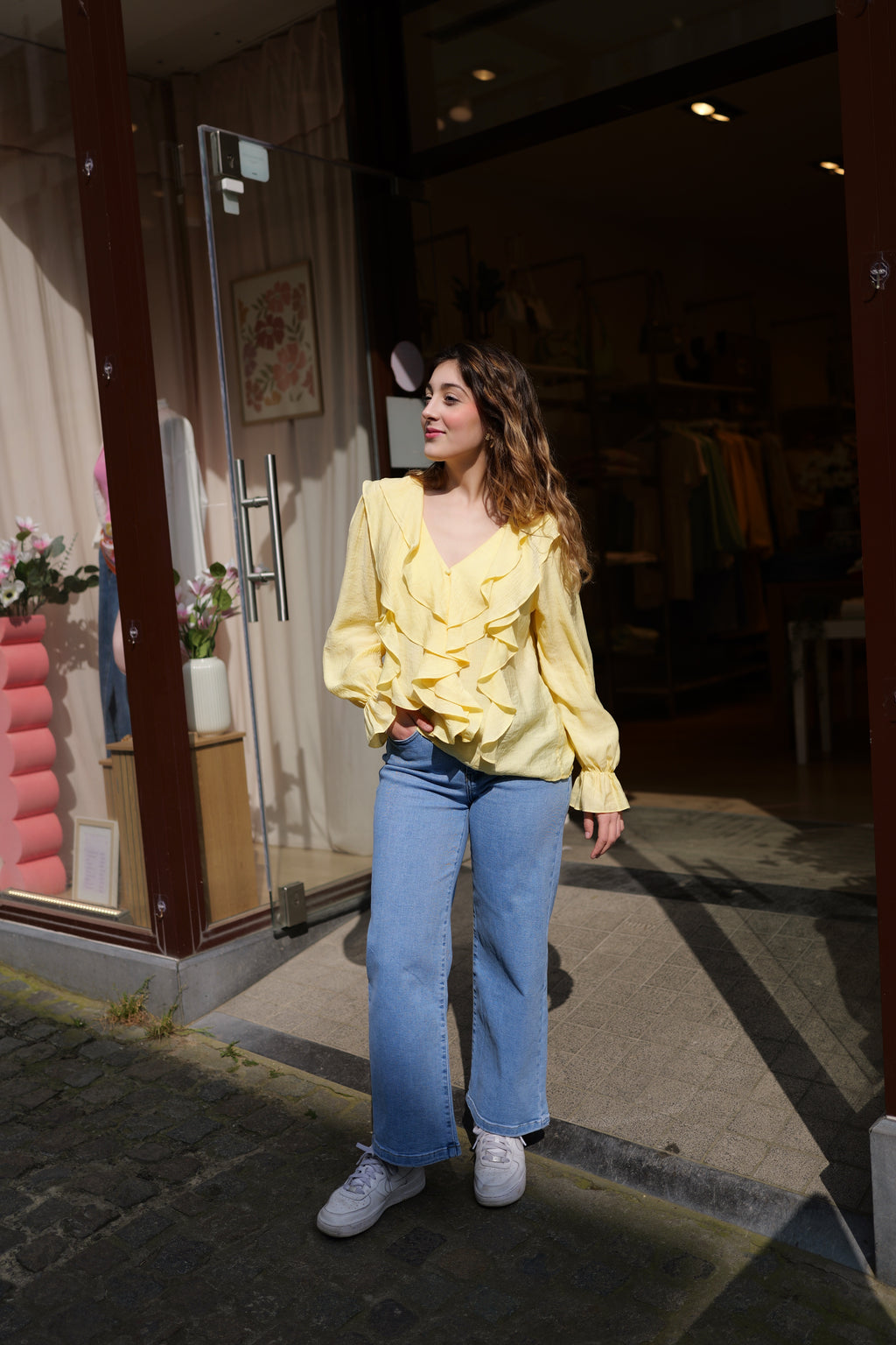 Blouse à volants