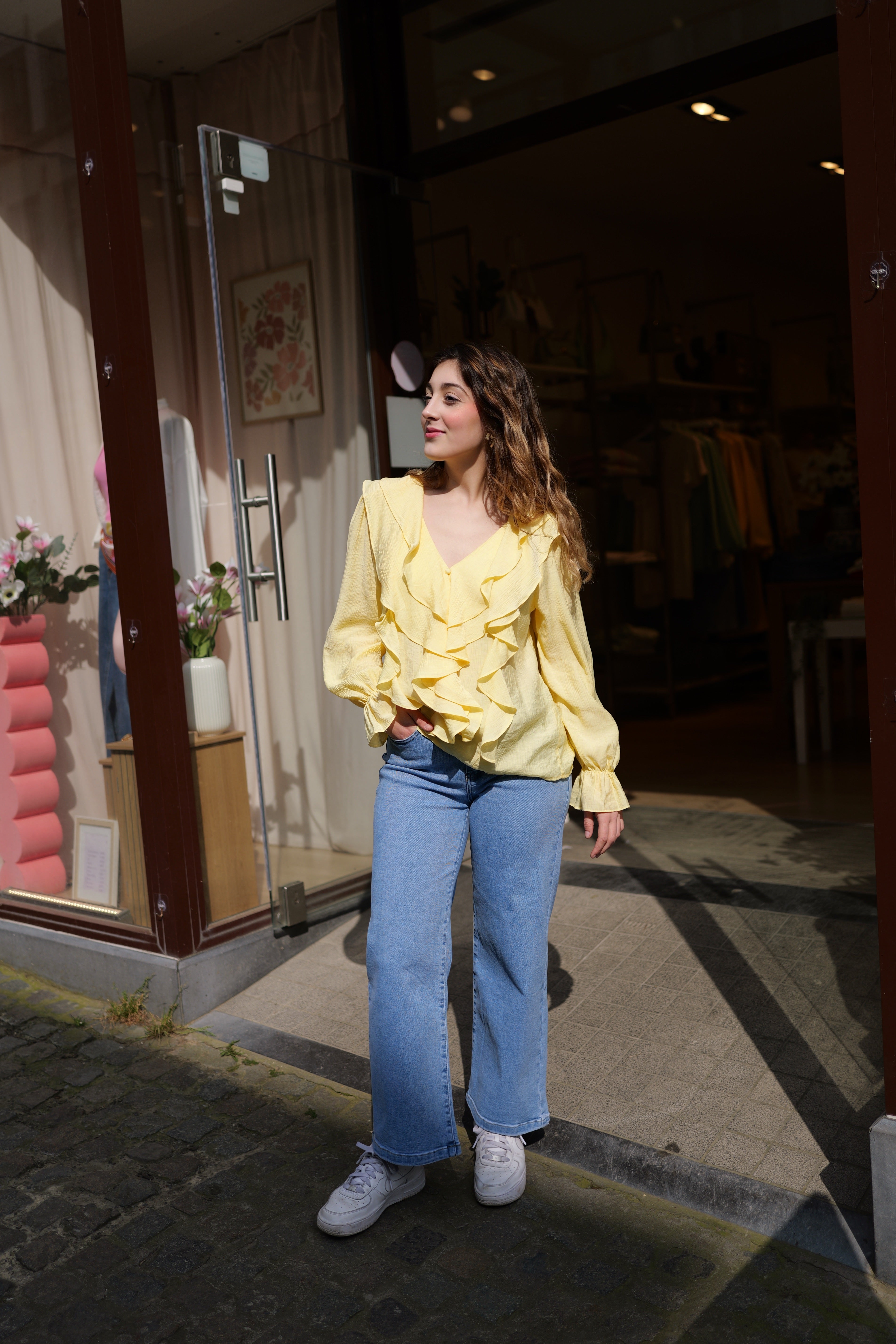 Blouse à volants