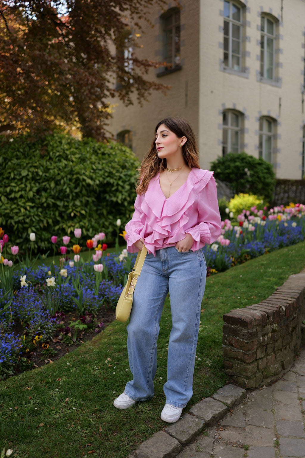 Blouse à volants