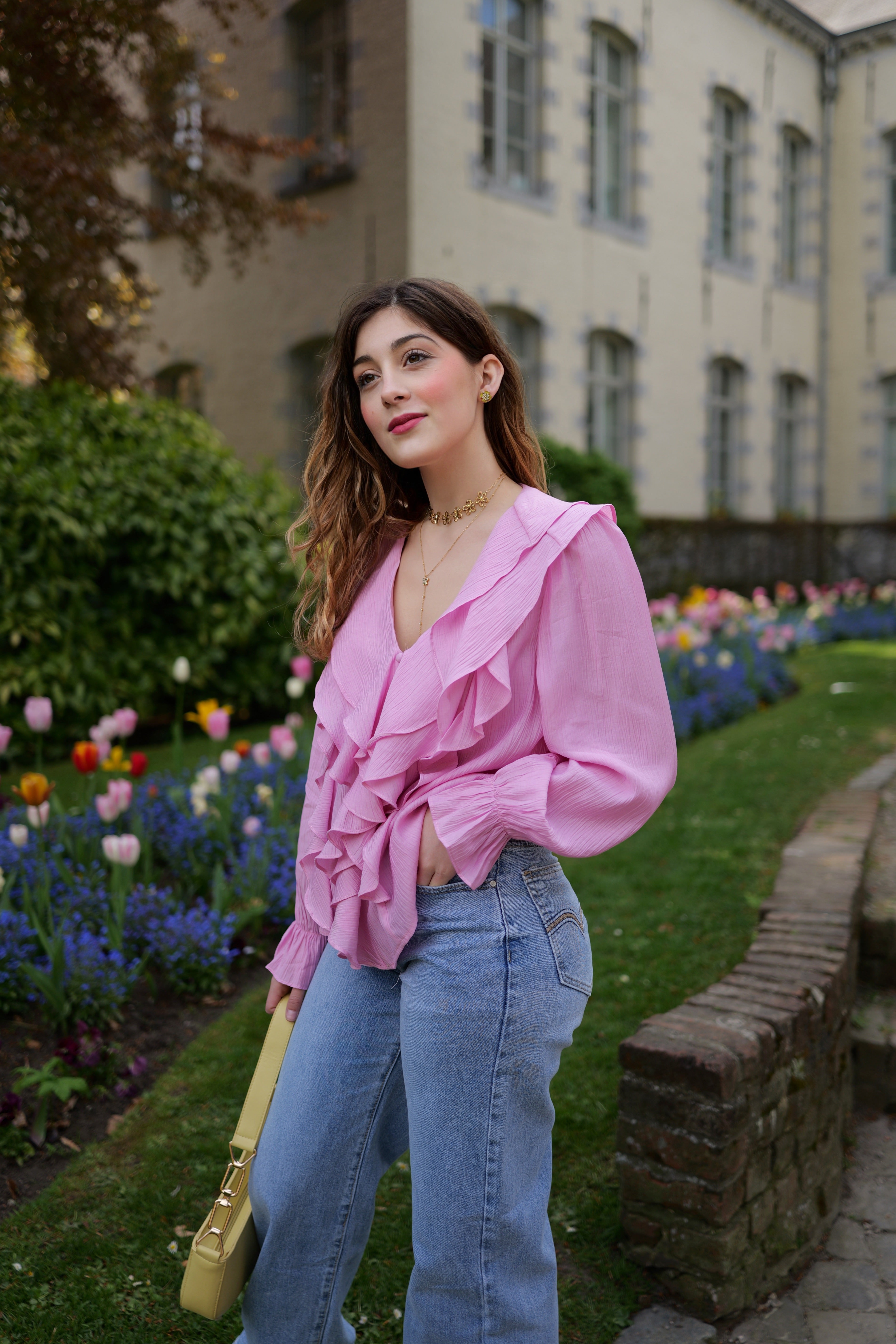 Blouse à volants