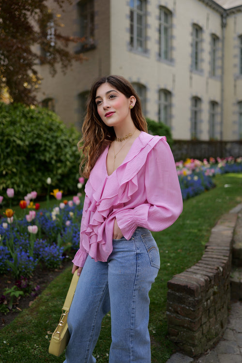 Blouse à volants