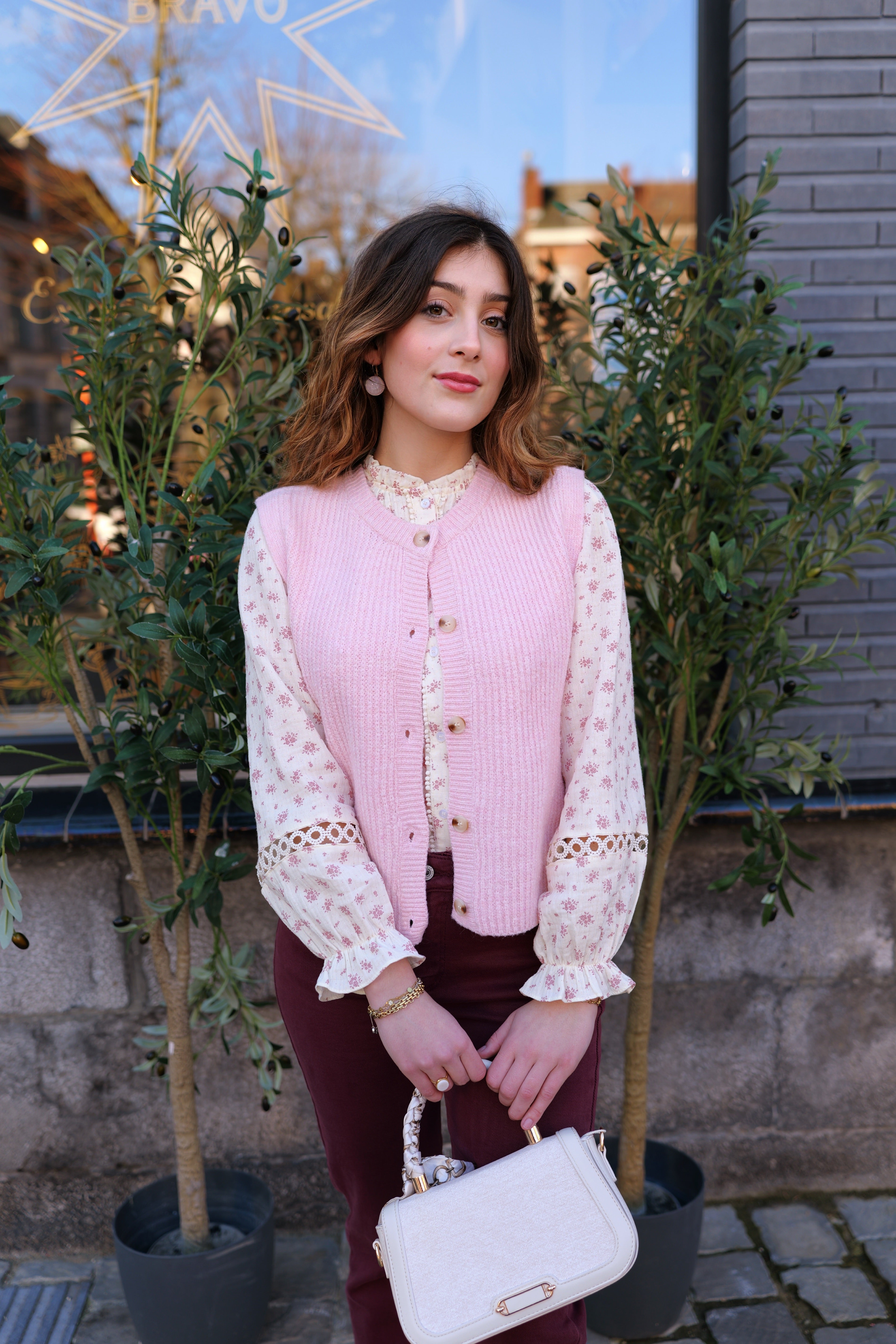 Gilet sans manches pastel