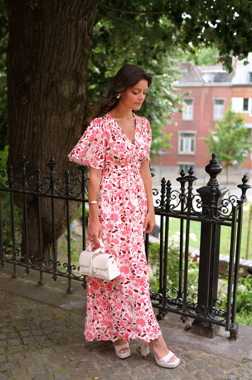 Robe maxi rose