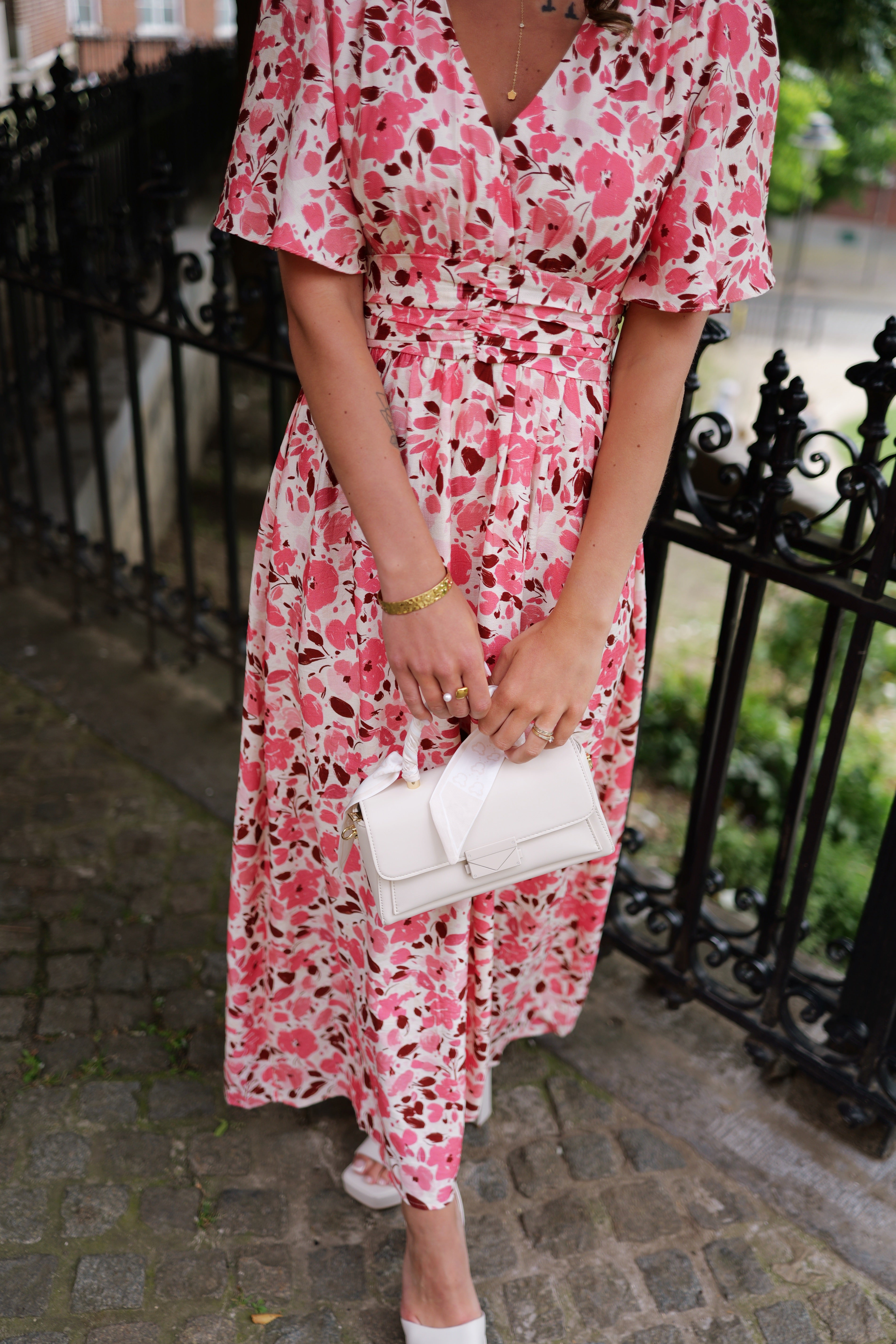 Robe maxi rose