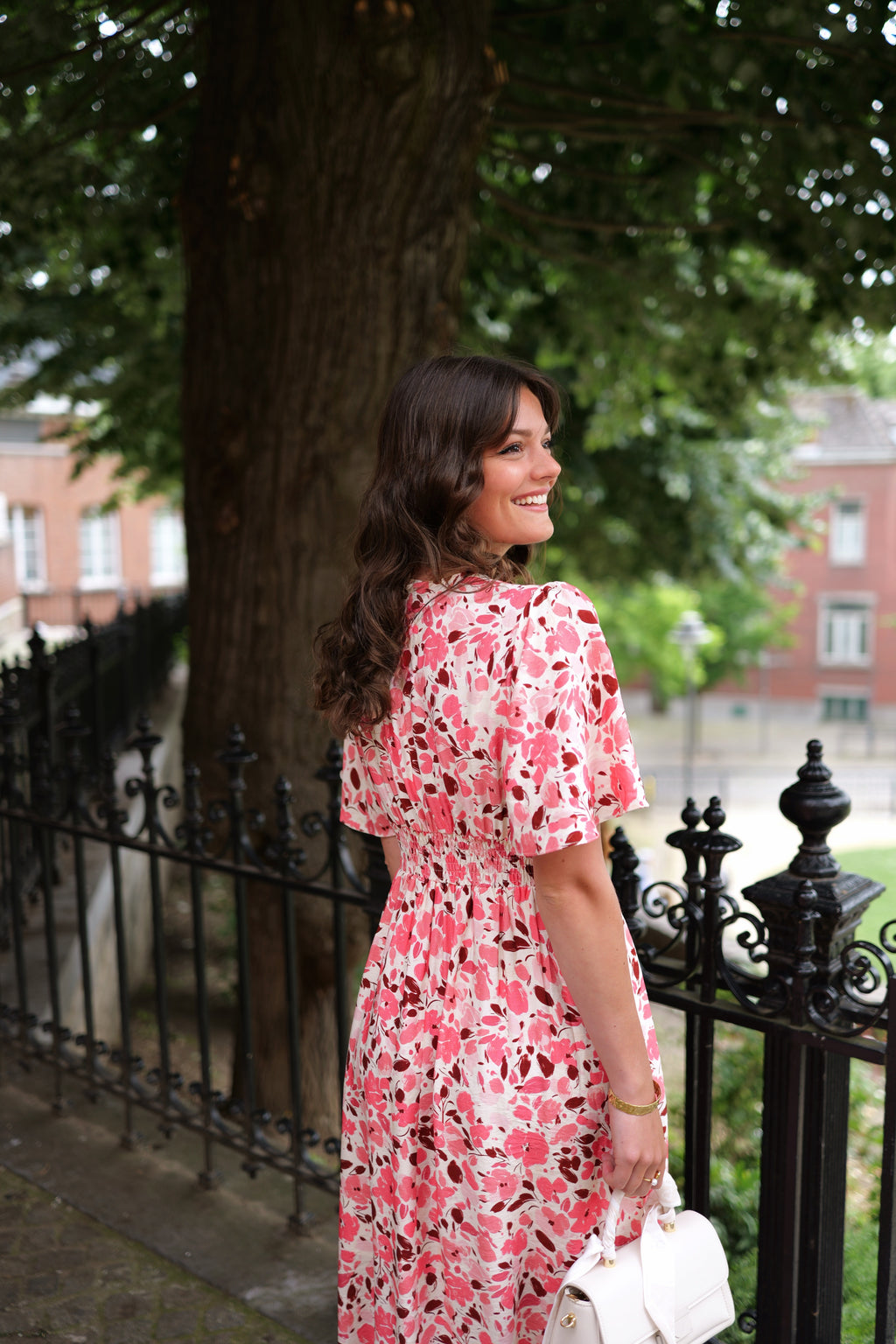 Robe maxi rose