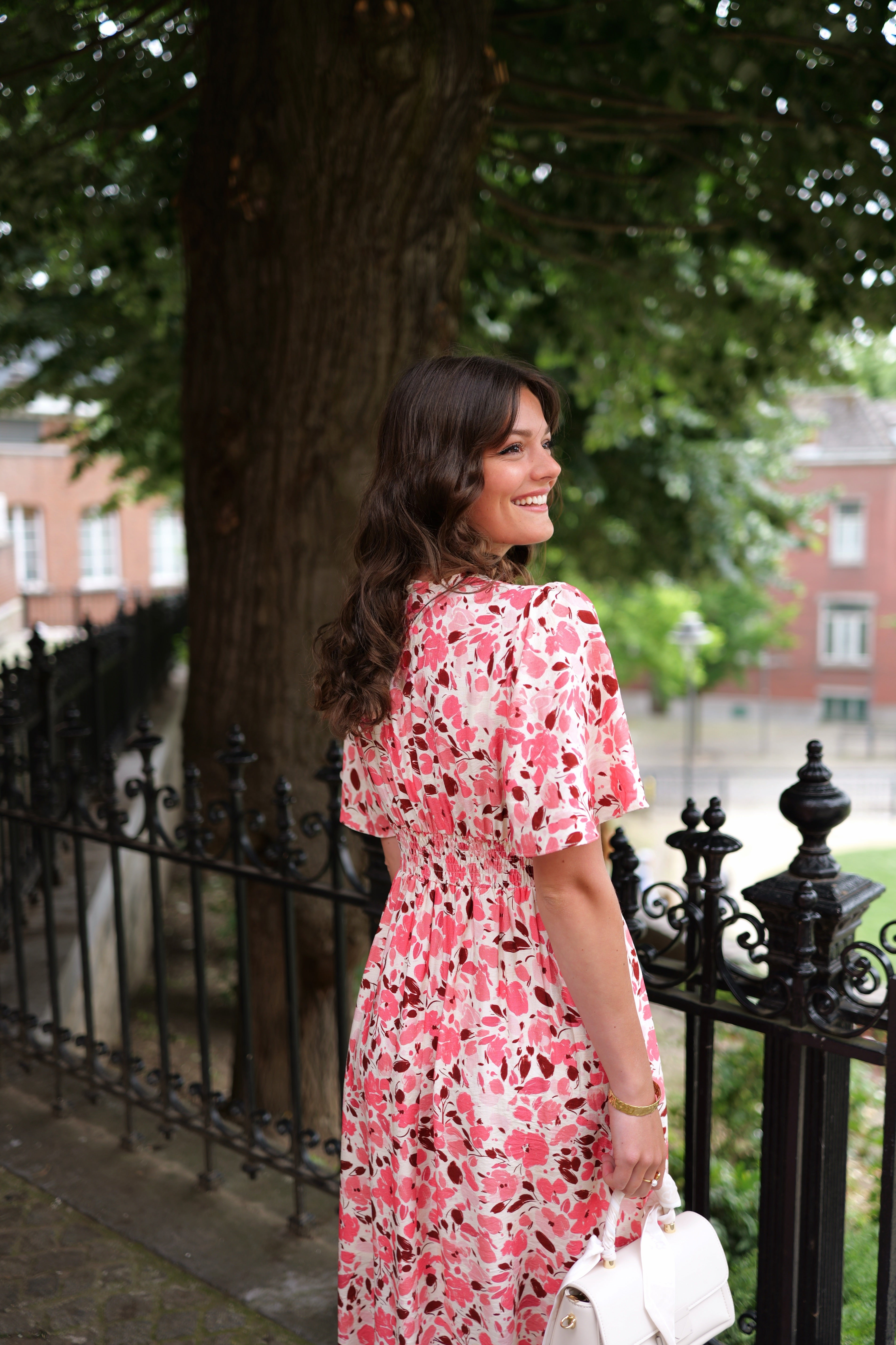 Robe maxi rose