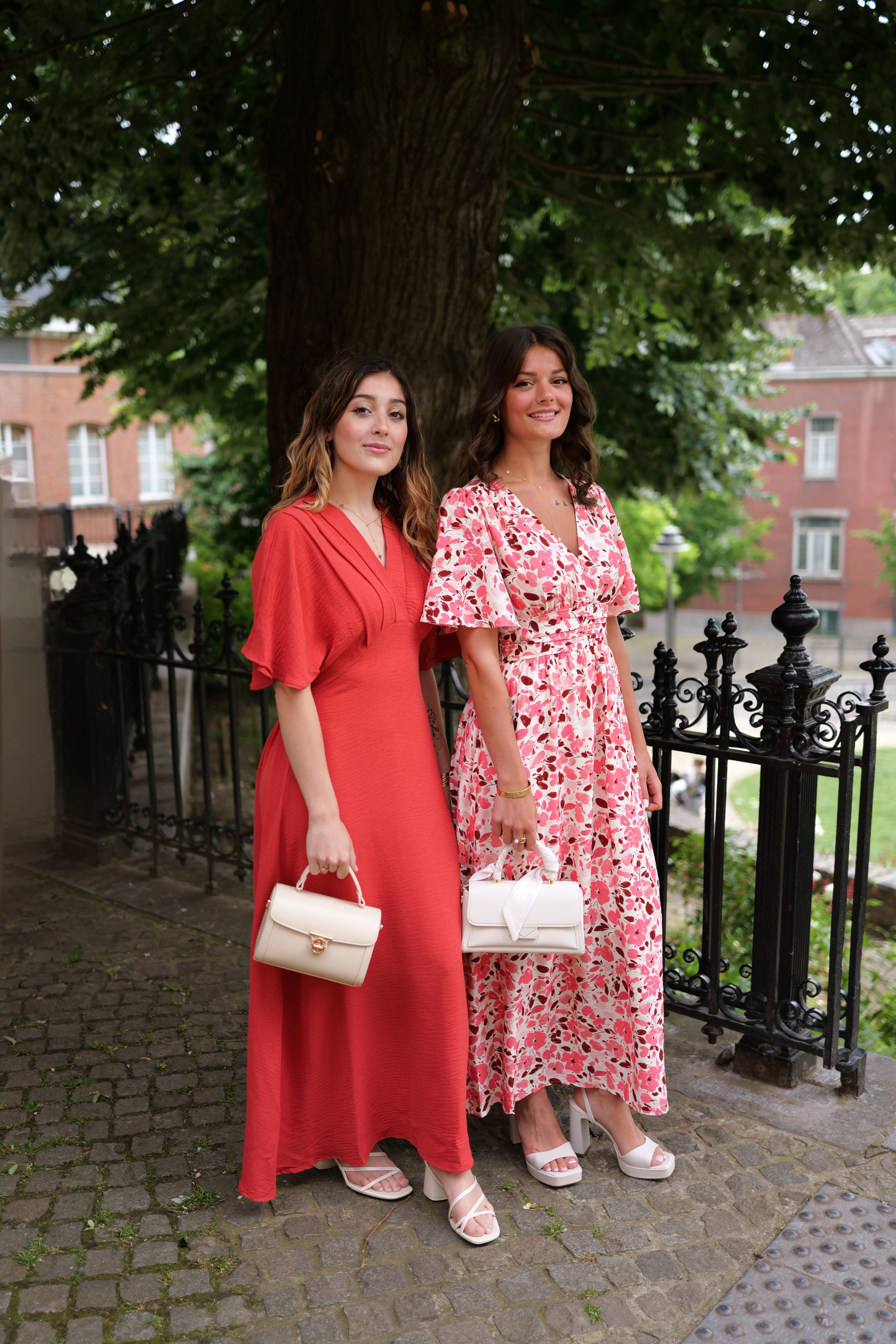 Robe maxi rose