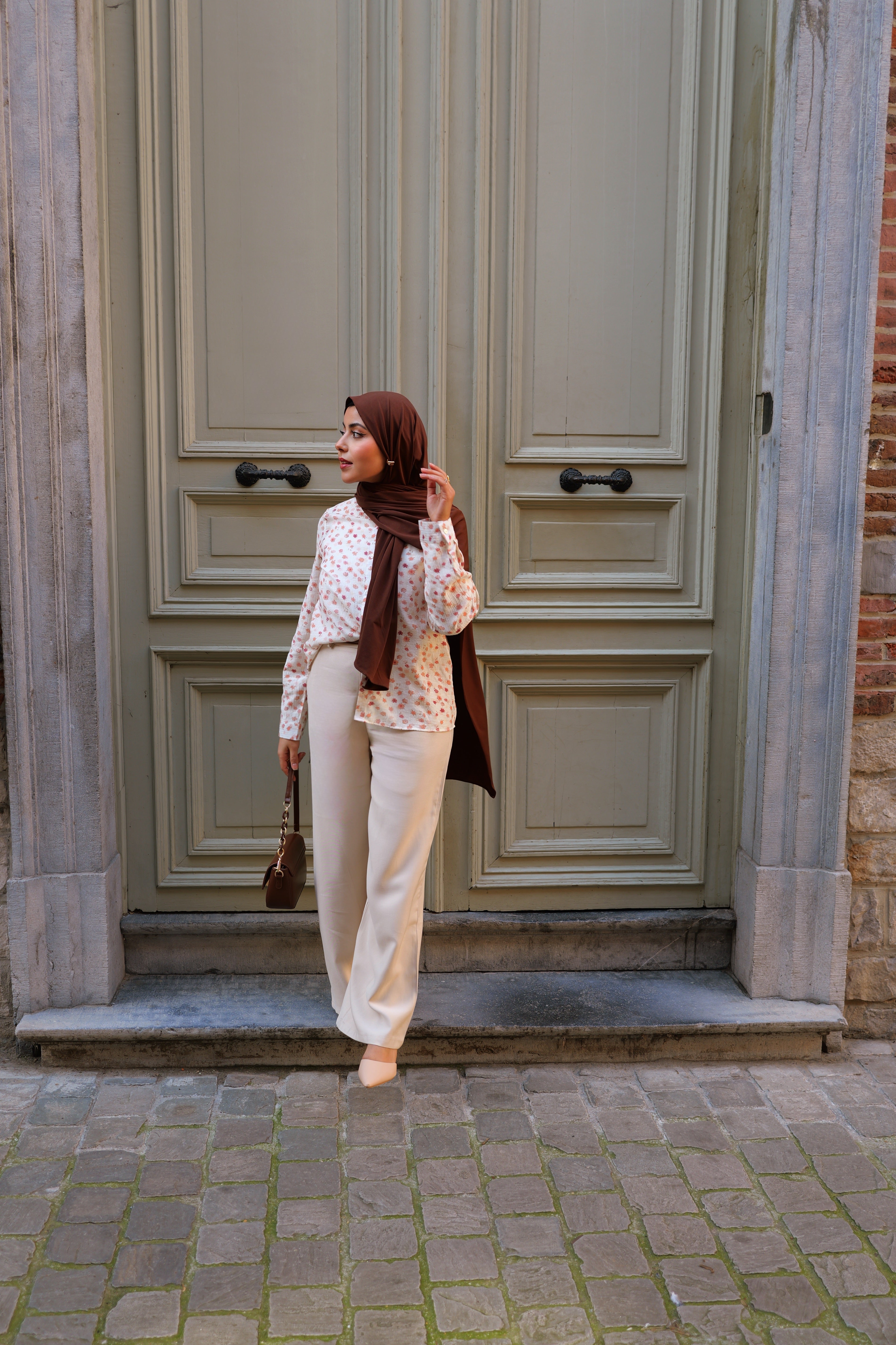 Pantalon fluide avec ceinture