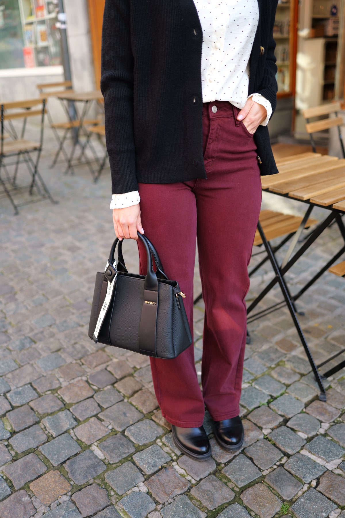 Jean wideleg prune