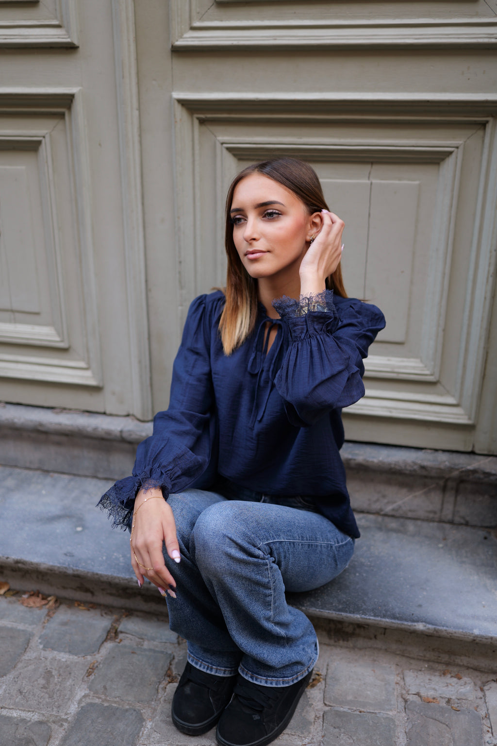 Blouse fluide à nouer