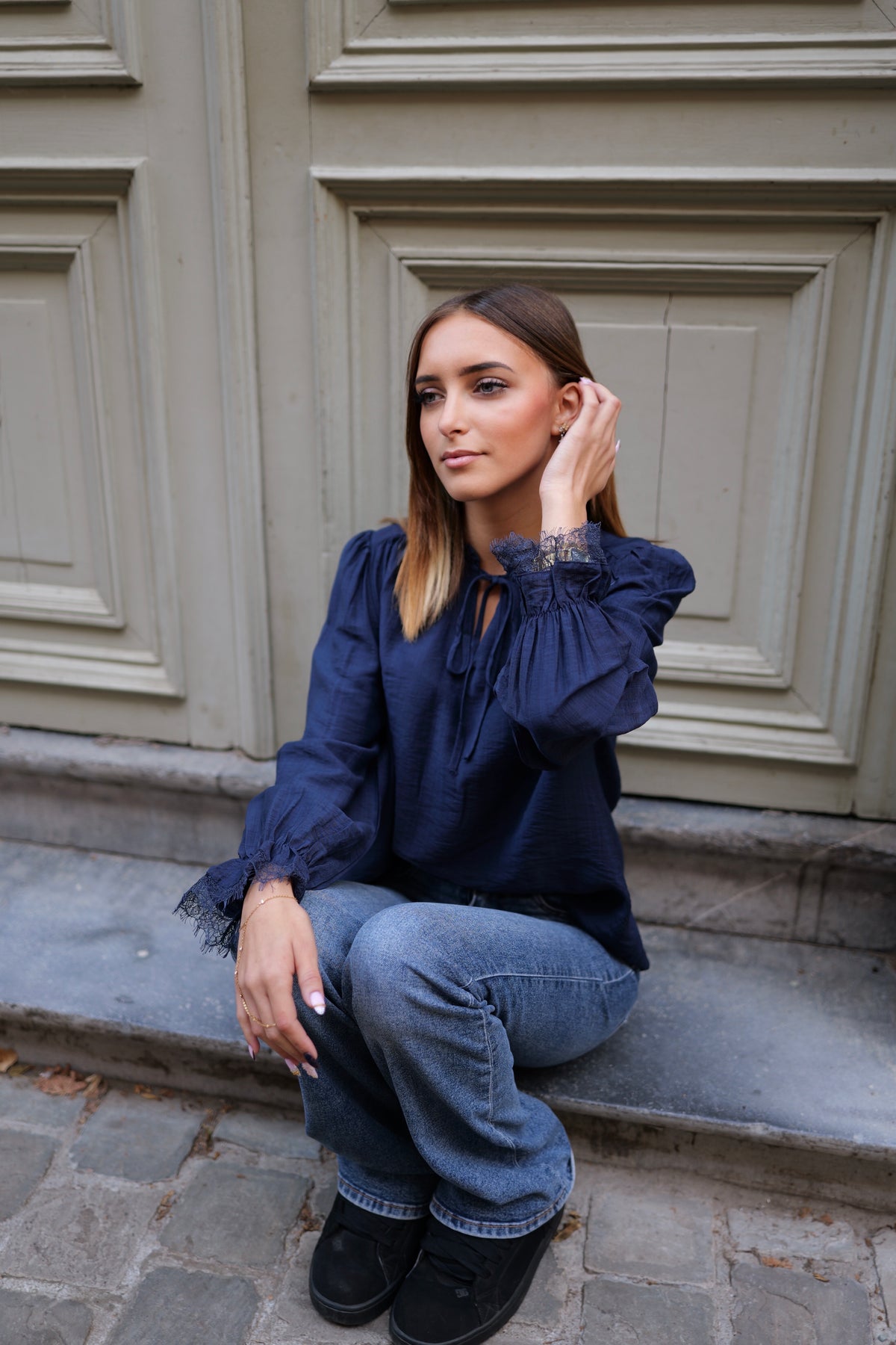 Blouse fluide à nouer