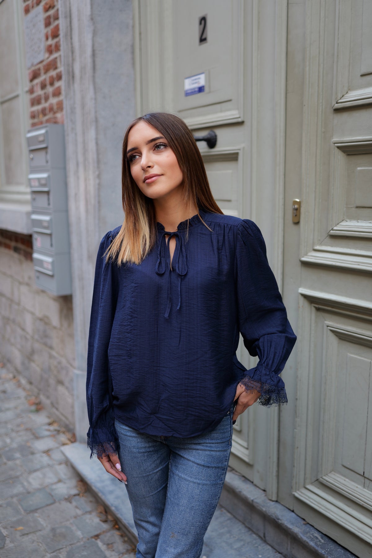Blouse fluide à nouer